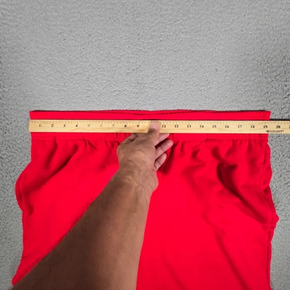Fabletics Pants Womens XXL 1X Red Year Round Wide Leg Elastic Waist Sweatpants